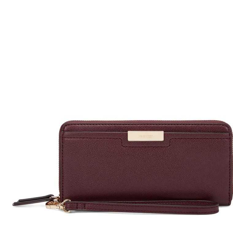 Nine West Lawson Zip Arnd Wrstlt Wallet Burdeos | 6241-SNUVA