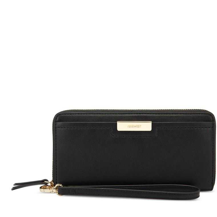 Nine West Lawson Zip Arnd Wrstlt Wallet Negras | 6801-XPJHF