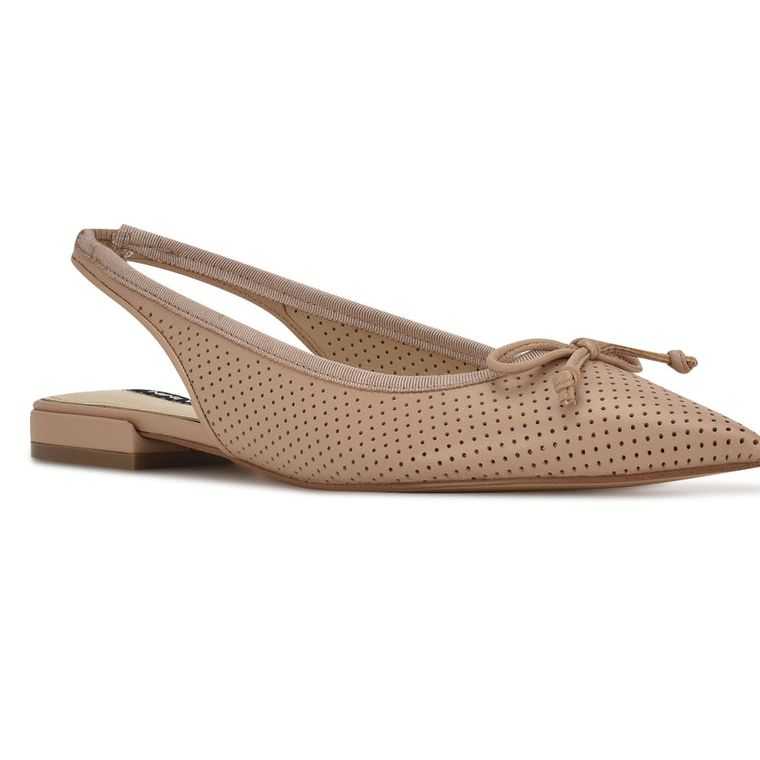 Nine West Livi Destalonadas Pointy Puntera Marrones | 3246-FDGLU