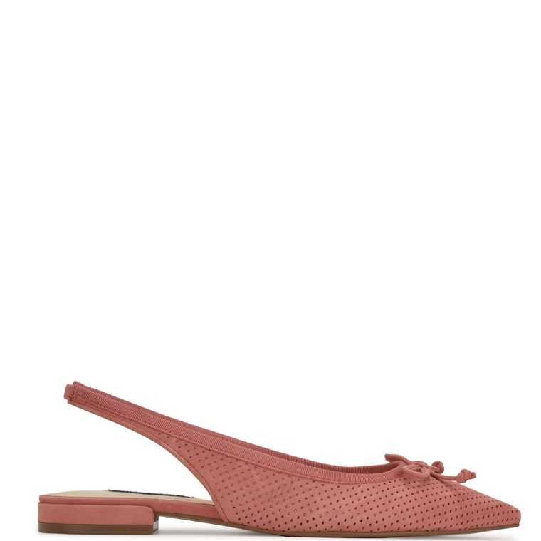 Nine West Livi Destalonadas Pointy Puntera Coral Claro | 3452-YFLVB