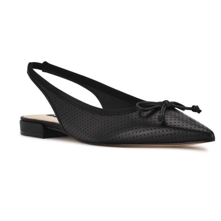 Nine West Livi Destalonadas Pointy Puntera Negras | 5826-WRDNT