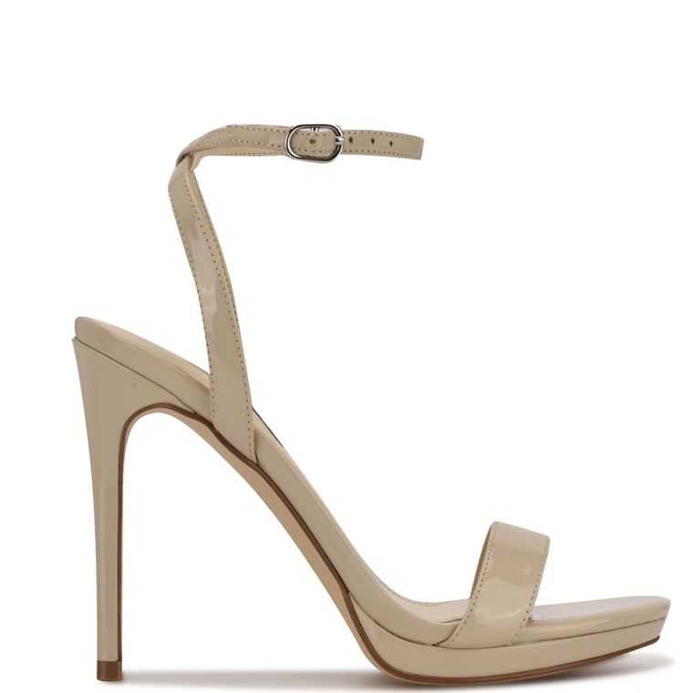 Nine West Loola Ankle Correa Sandals Beige Claro | 6942-INQAP