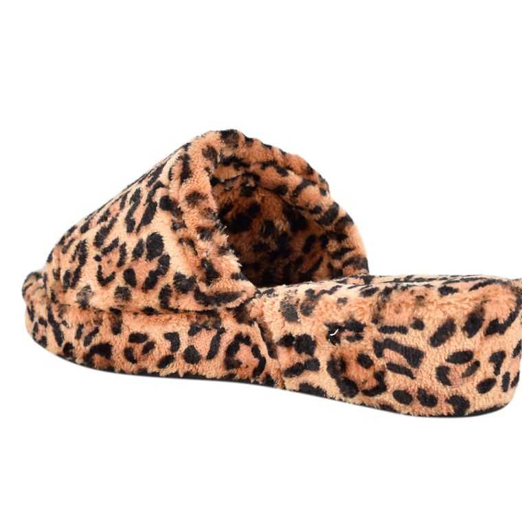 Nine West Lounge Plataforma Chanclas Leopardo | 6397-HTUGD