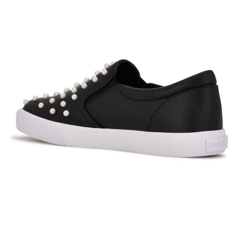 Nine West Lovie Slip On Sneakers Negras | 4729-FEDJB