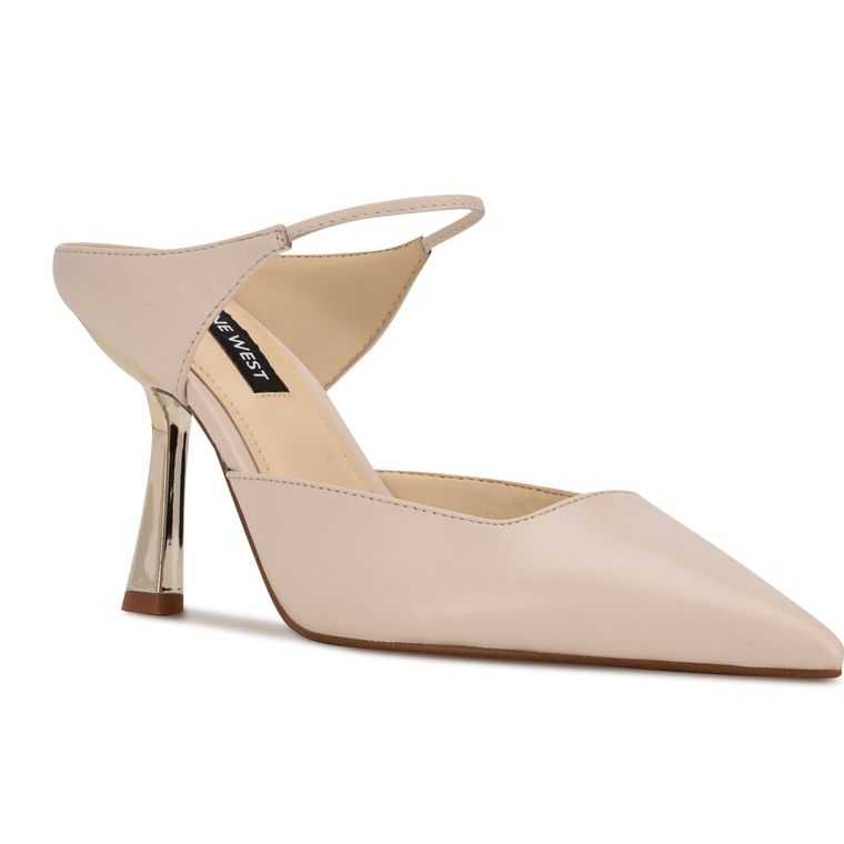 Nine West Madys Tacón Creme | 5809-TXGAH