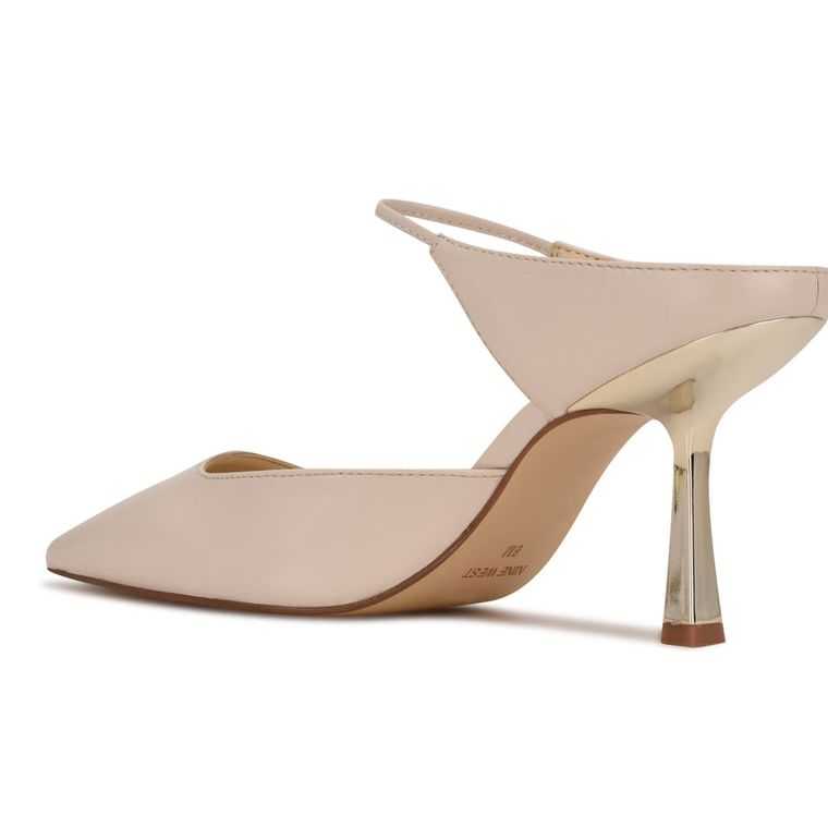 Nine West Madys Tacón Creme | 5809-TXGAH