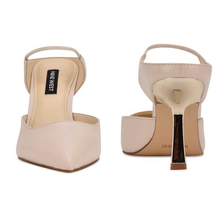 Nine West Madys Tacón Creme | 5809-TXGAH