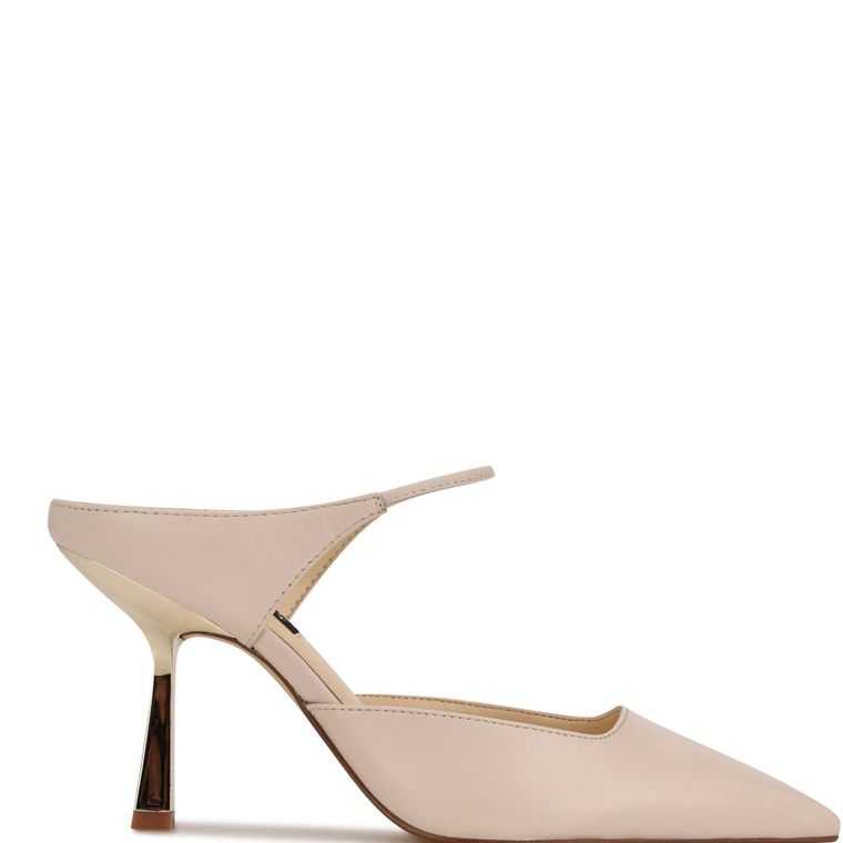 Nine West Madys Tacón Creme | 5809-TXGAH