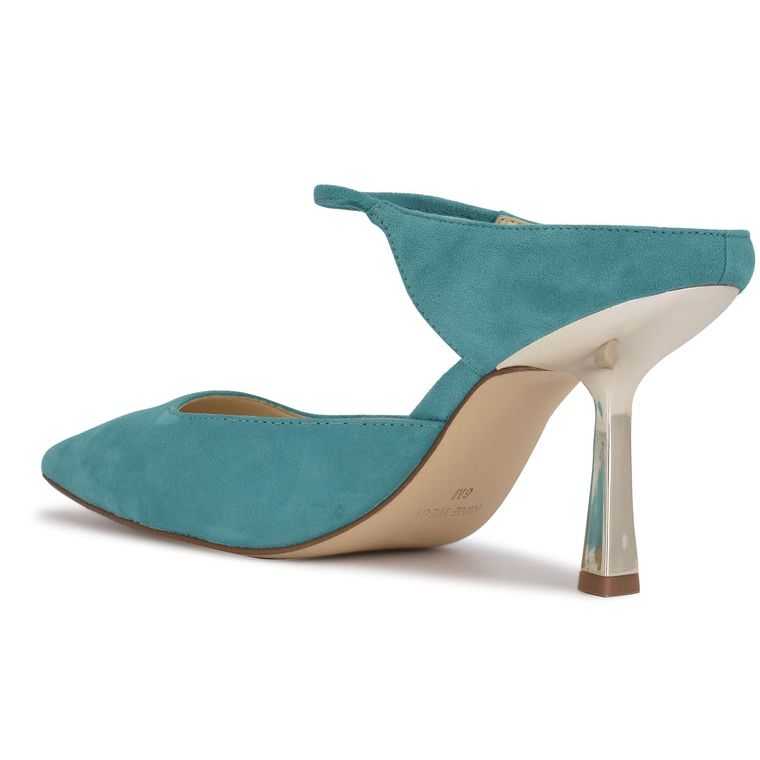 Nine West Madys Tacón Turquesa | 4759-YGPLA