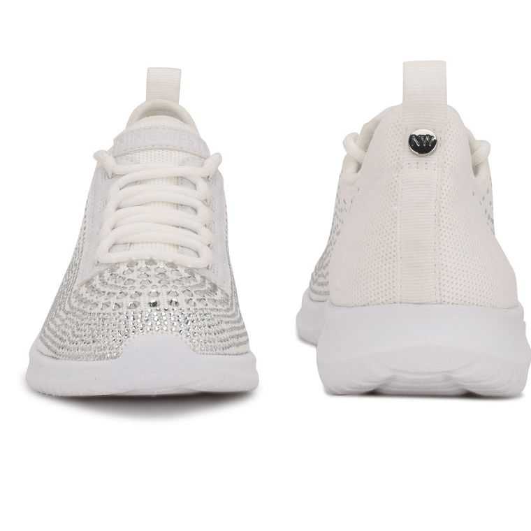 Nine West Mania Sneakers Blancas | 0475-ORNUY