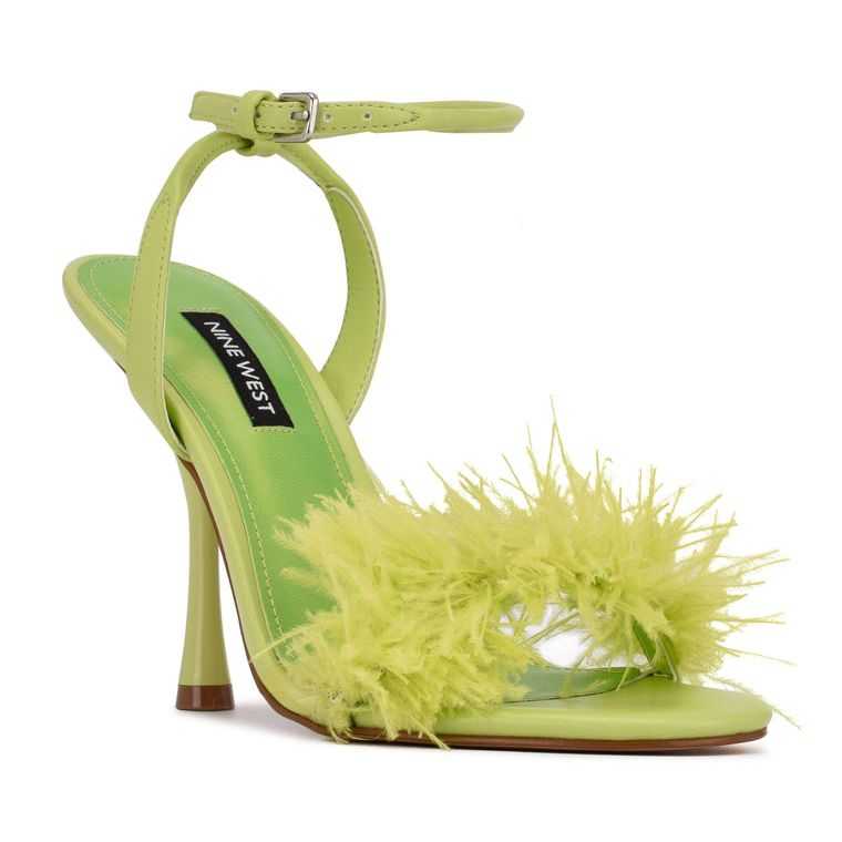 Nine West Milano Sandals Verde Claro | 6018-USLWZ