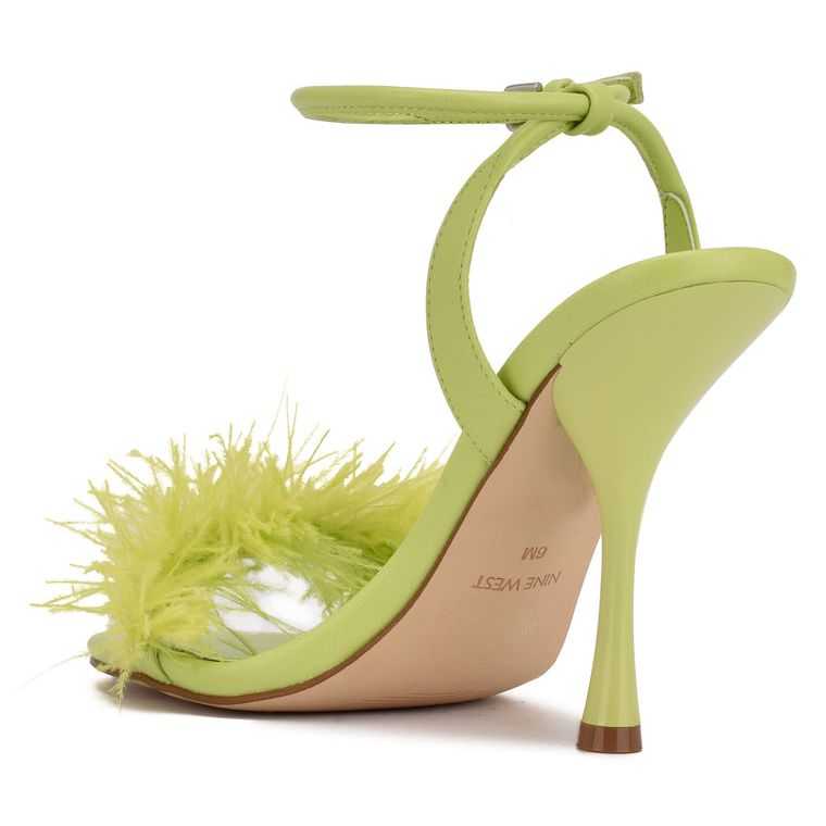 Nine West Milano Sandals Verde Claro | 6018-USLWZ