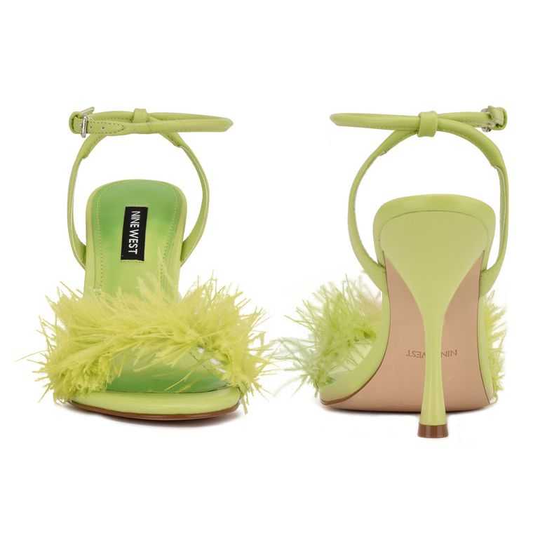 Nine West Milano Sandals Verde Claro | 6018-USLWZ