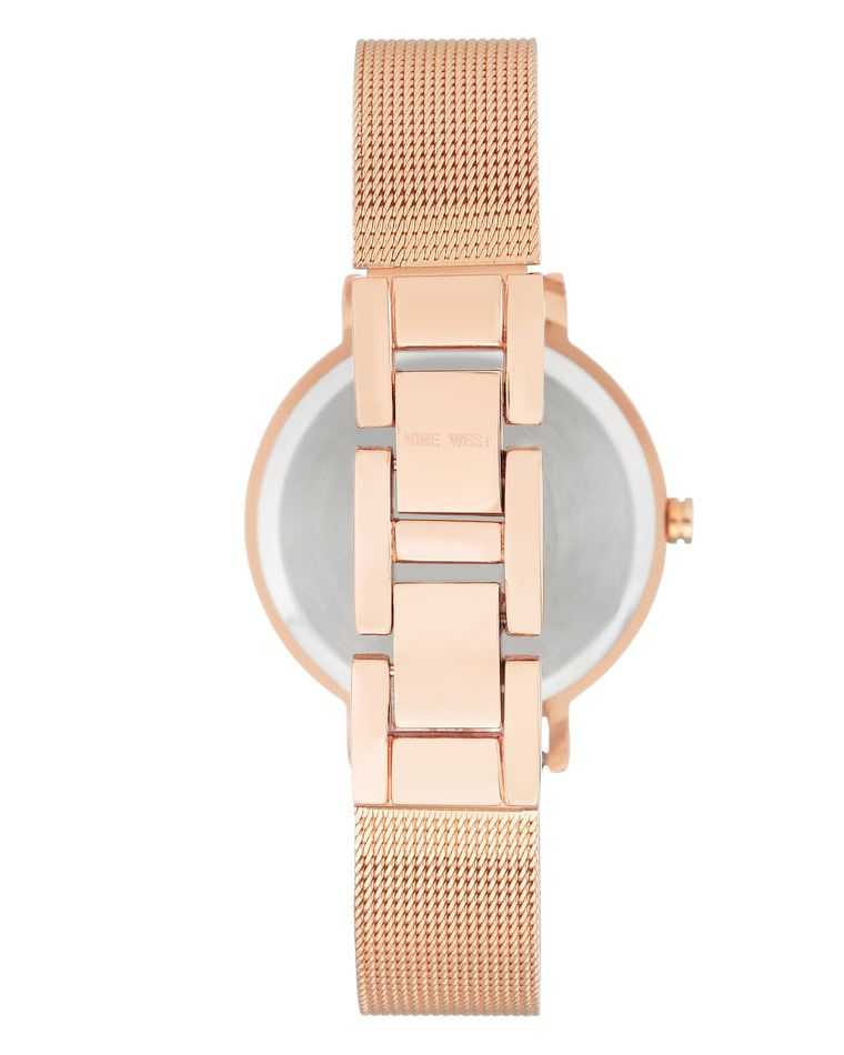 Nine West Minimalist Mesh Bracelet Rosas Doradas | 6714-TAFNR