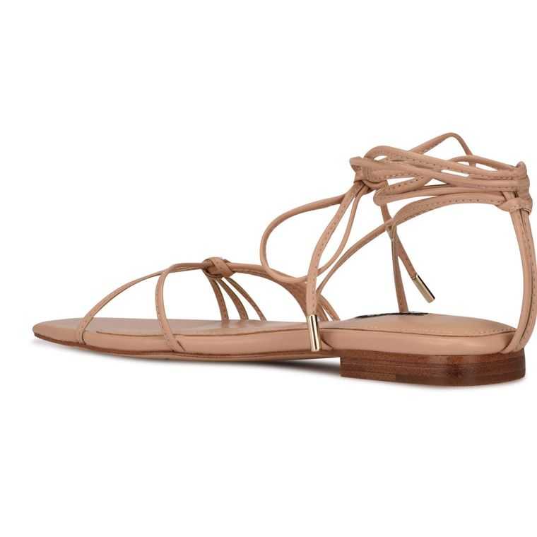 Nine West Minus Ankle Wrap Sandals Rosas | 6843-KLEHW