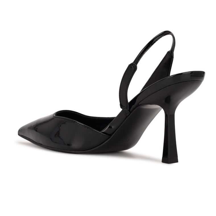 Nine West Mollie Pointy Puntera Slingbacks Negras | 2638-TOHVL