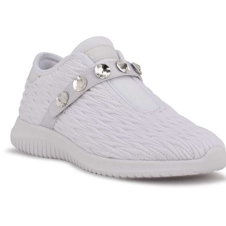 Nine West Mygurl Slip On Sneakers Blancas | 0847-ZKQWB