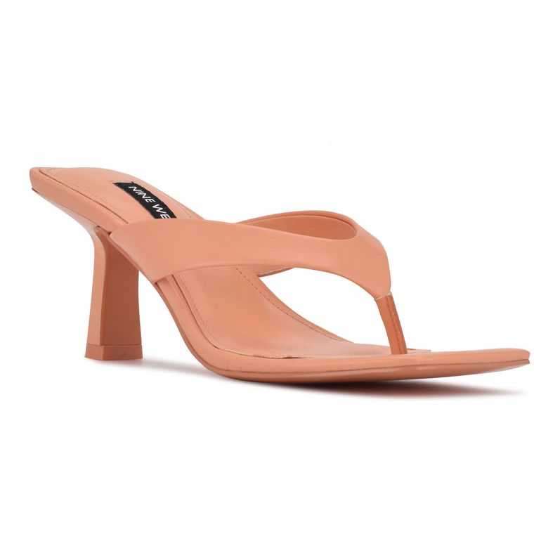 Nine West Nest Tacón Tanga Sandals | 4628-DUSMF