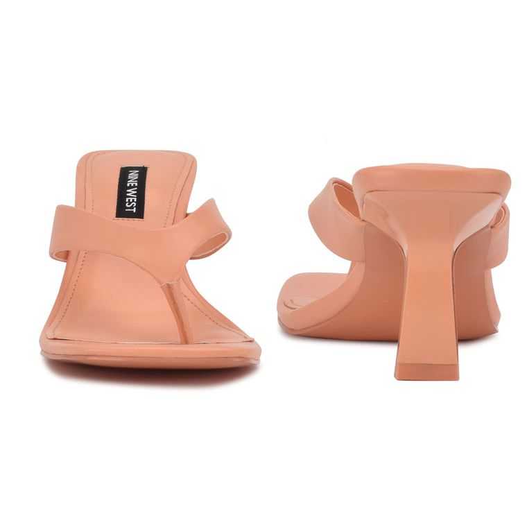 Nine West Nest Tacón Tanga Sandals | 4628-DUSMF