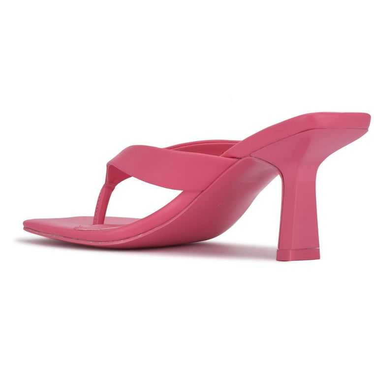 Nine West Nest Tacón Tanga Sandals Rosas | 3470-QUTLB