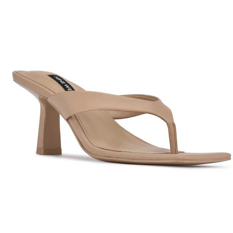 Nine West Nest Tacón Tanga Sandals Rosas | 4260-BKIZO