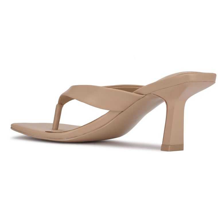 Nine West Nest Tacón Tanga Sandals Rosas | 4260-BKIZO