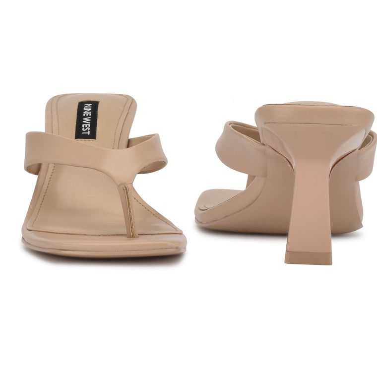 Nine West Nest Tacón Tanga Sandals Rosas | 4260-BKIZO