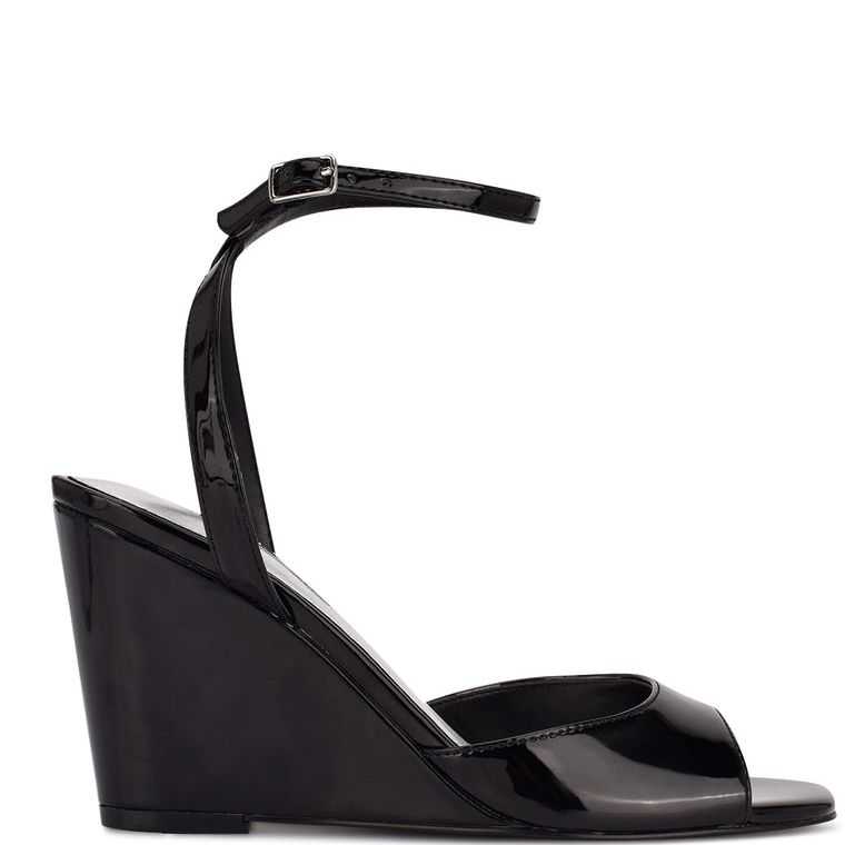 Nine West Nevr Ankle Correa Wedge Negras | 0819-UFBSM