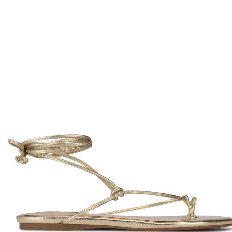 Nine West Pansie Ankle Wrap Sandals | 1768-RZTKG