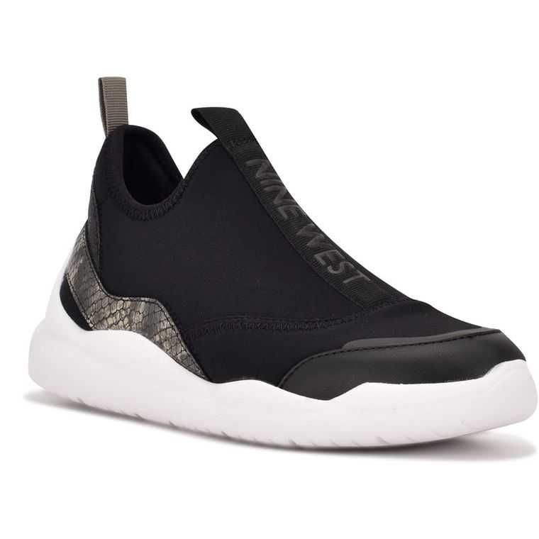 Nine West Parlay Slip On Sneakers Negras | 6107-TXOIZ