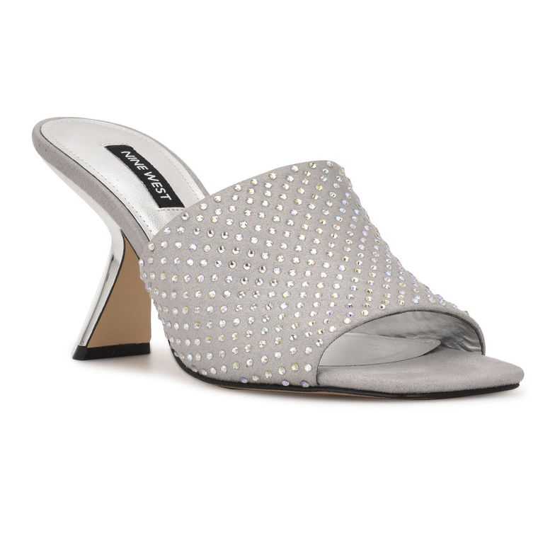 Nine West Partie Chanclas Sandals Gris | 5148-QVGTD