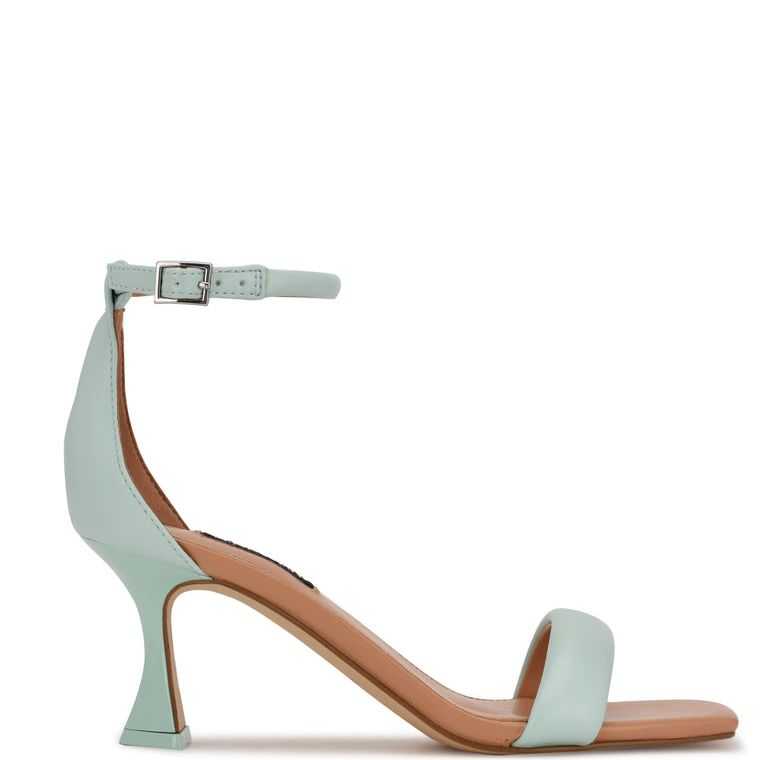 Nine West Paxx Ankle Correa Sandals Verde Menta | 2351-QXAWR