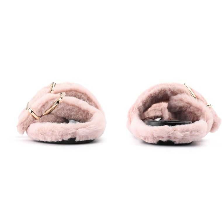 Nine West Plush Cozy Chanclas Sandals Rosas | 0214-PYOLM