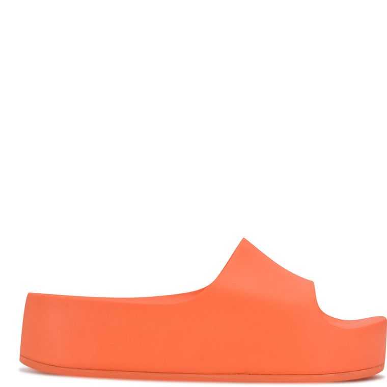 Nine West Pool Plataforma Chanclas Sandals Naranjas | 0823-IXWNK