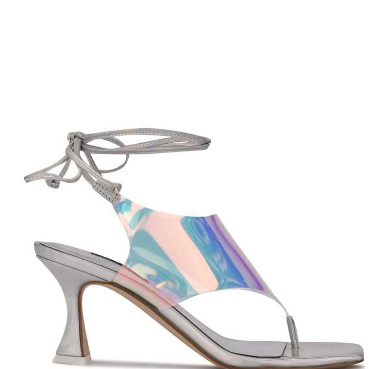 Nine West Popi Ankle Wrap Sandals | 2840-EQMXP