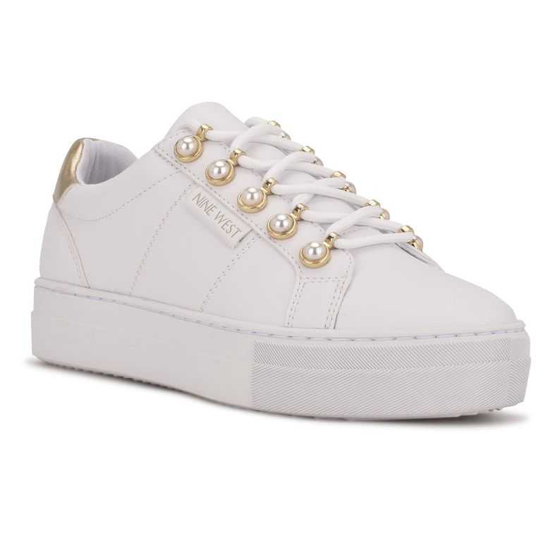 Nine West Prance Sneakers Blancas | 2438-AXJQW