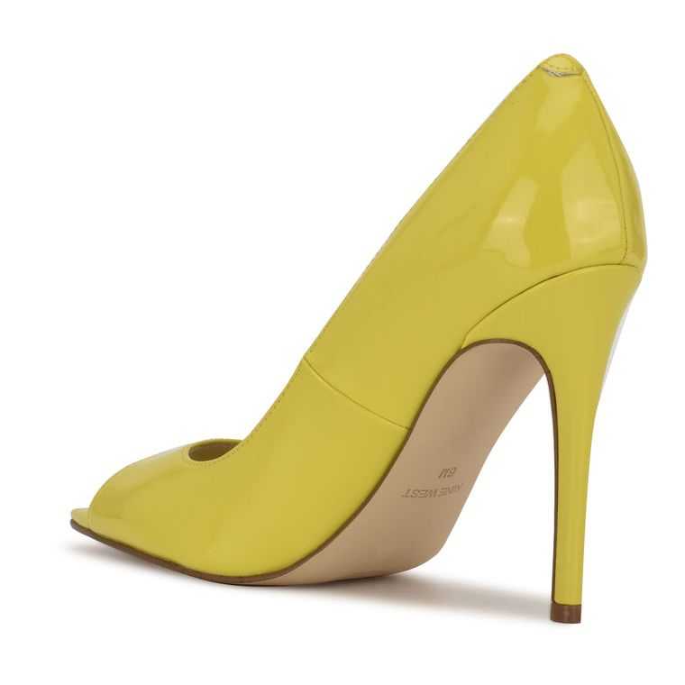 Nine West Prizz Open Puntera Pumps Amarillo | 2031-AVUTI