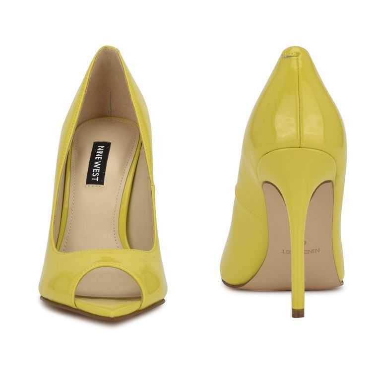 Nine West Prizz Open Puntera Pumps Amarillo | 2031-AVUTI