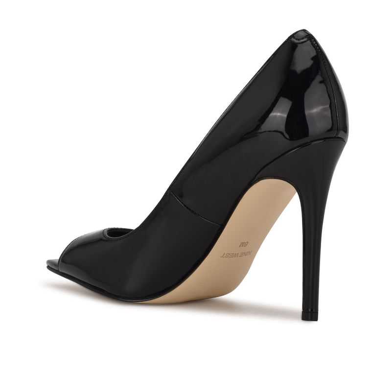 Nine West Prizz Open Puntera Pumps Negras | 0653-WLUGE