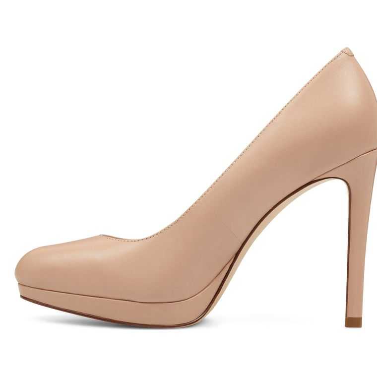 Nine West Quabree Plataforma Pumps Beige | 0754-LXCYT