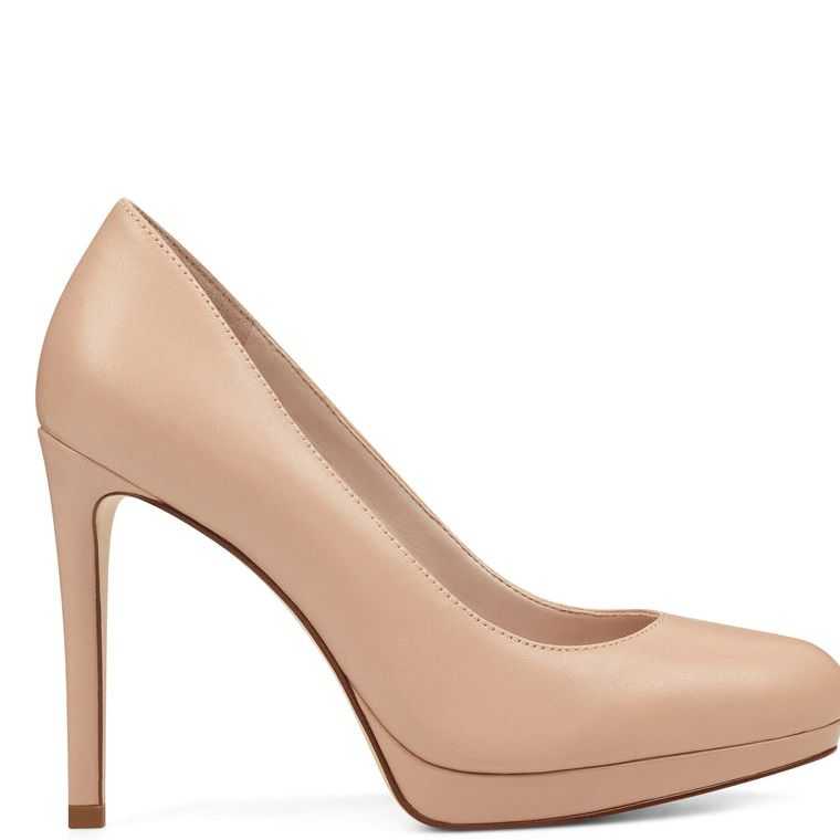 Nine West Quabree Plataforma Pumps Beige | 0754-LXCYT