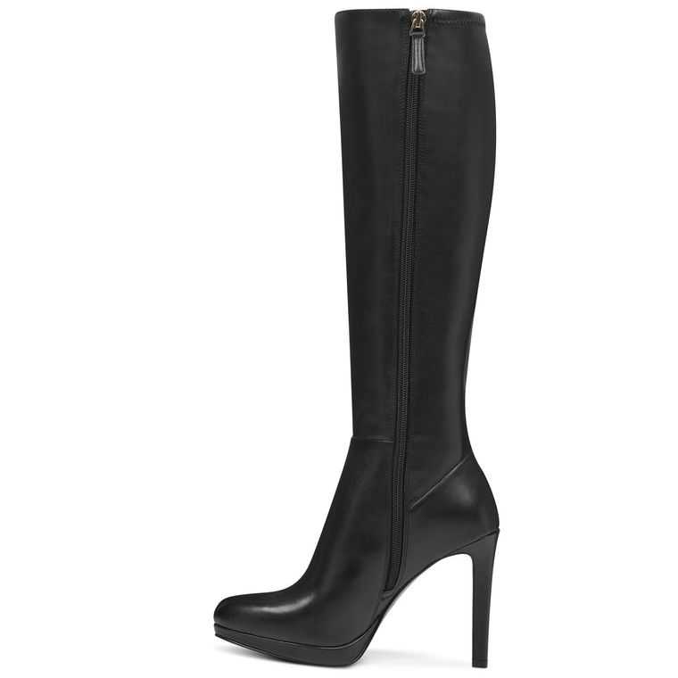 Nine West Quizme Anchos Calf Plataforma Negras | 6804-MFNZX