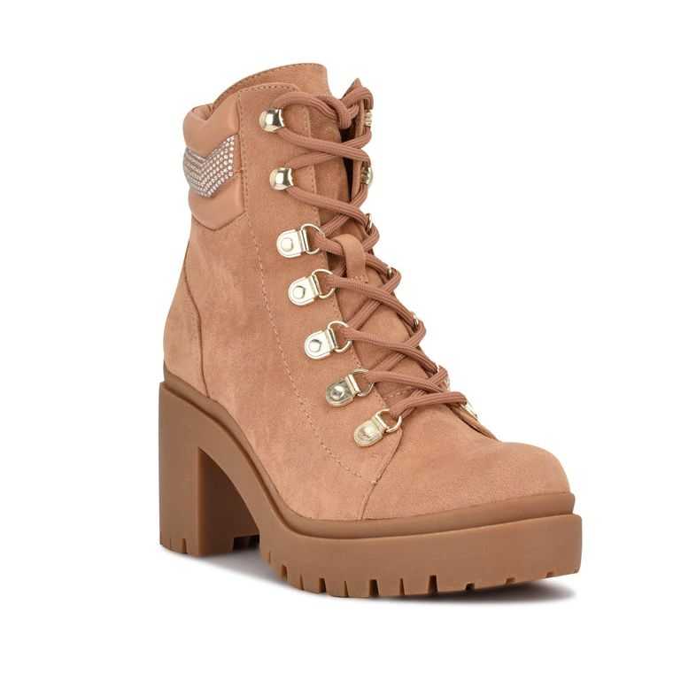 Nine West Qwork Lug Sole Marrones | 6145-UPFCL