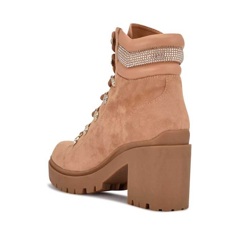 Nine West Qwork Lug Sole Marrones | 6145-UPFCL