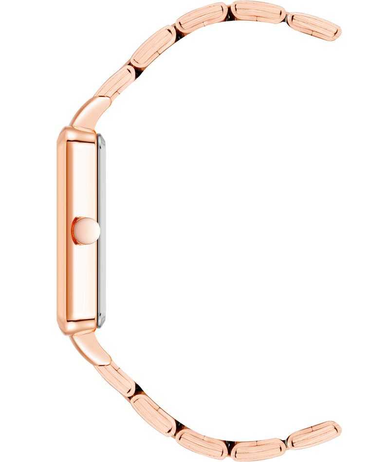 Nine West Rectangular Textured Dial Bracelet | 1905-GHXLU