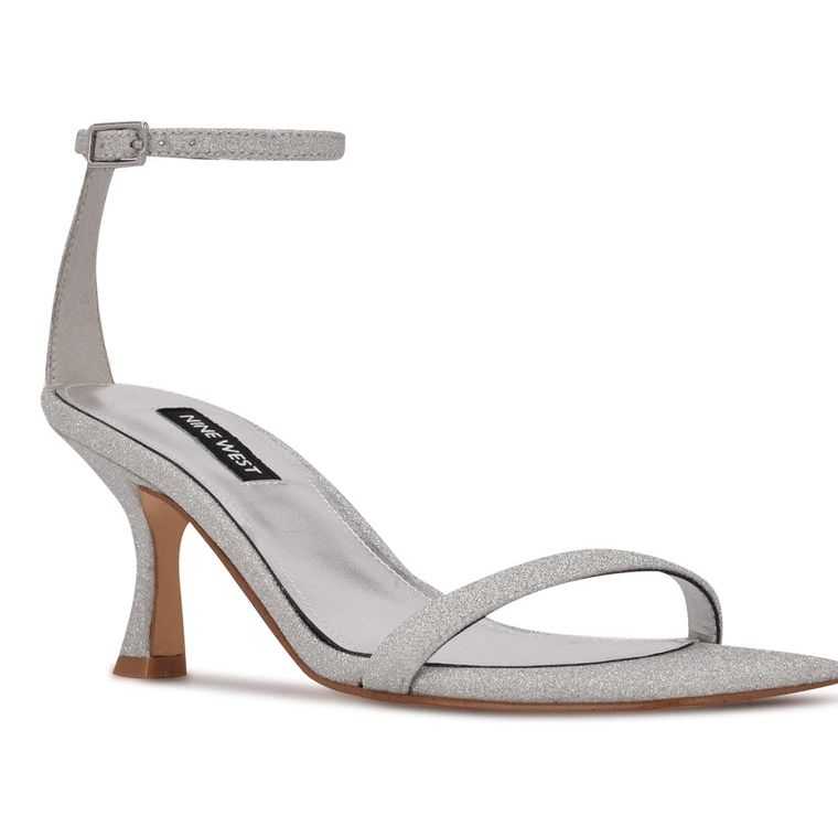 Nine West Ripe Sandals Plateadas | 3807-XDRIQ