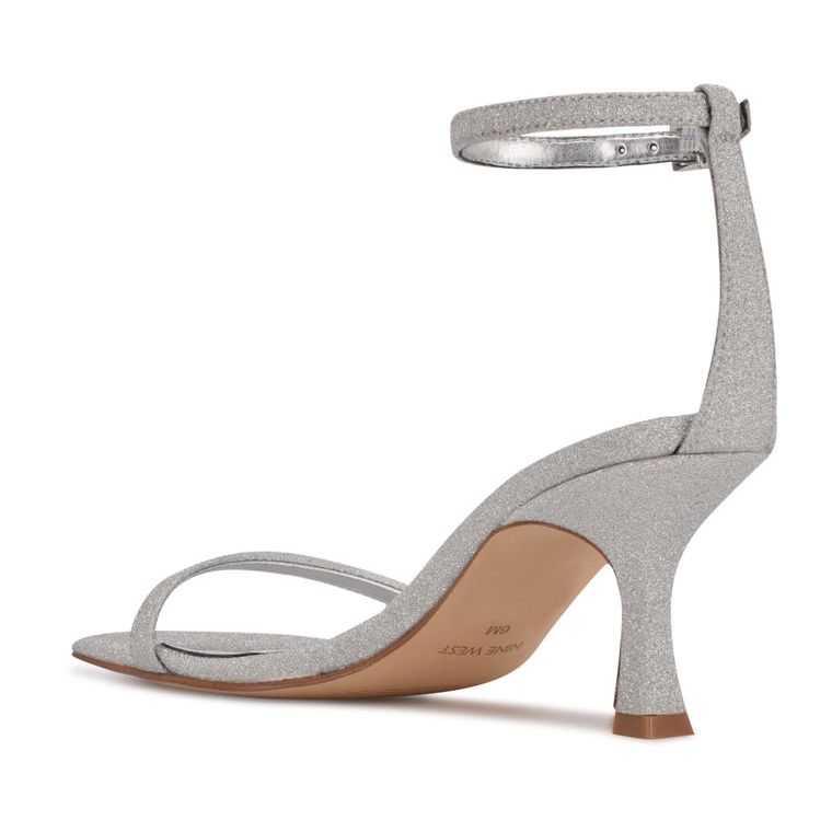 Nine West Ripe Sandals Plateadas | 3807-XDRIQ