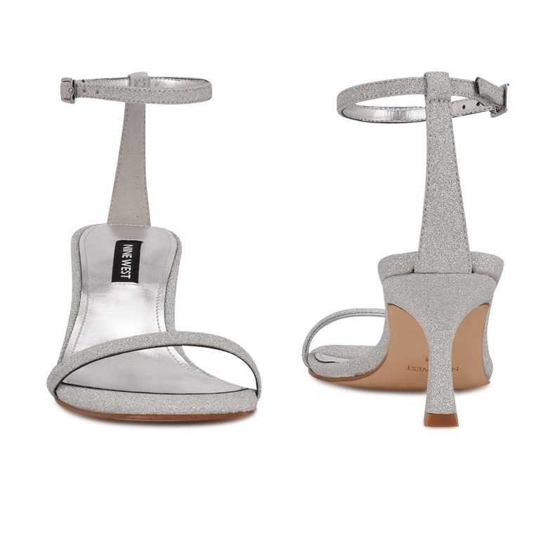 Nine West Ripe Sandals Plateadas | 3807-XDRIQ