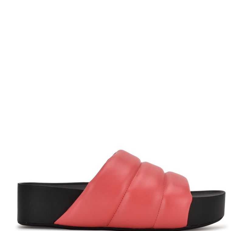 Nine West Sants Plataforma Chanclas Coral | 5062-XWVLR