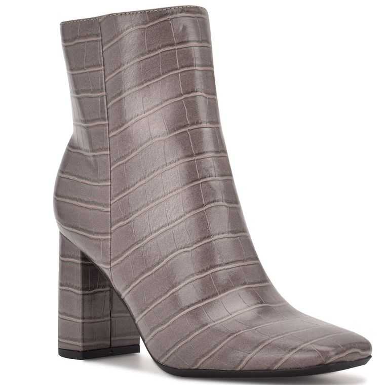 Nine West Sardo 9x9 Booties Gris | 5691-NCFBU